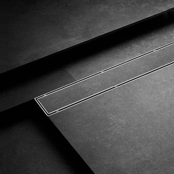 36 in. Linear Stainless Steel Shower Drain - Tile Insert