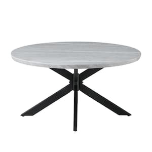 Keyla 36 in. Faux Marble Round Cocktail/Coffee Table