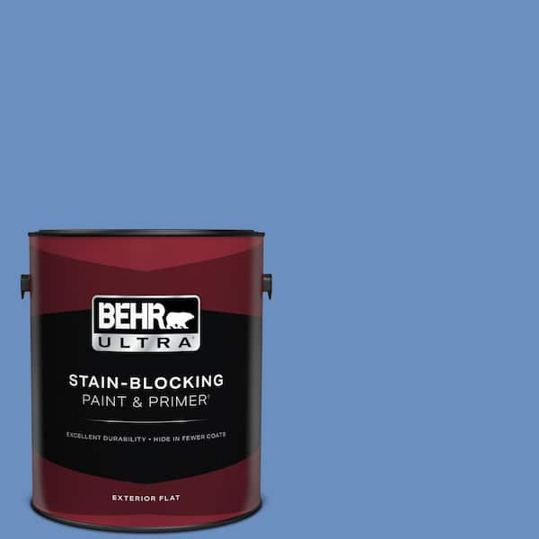 BEHR ULTRA 1 gal. Home Decorators Collection #HDC-MD-02 Lapis Lazuli Flat Exterior Paint & Primer