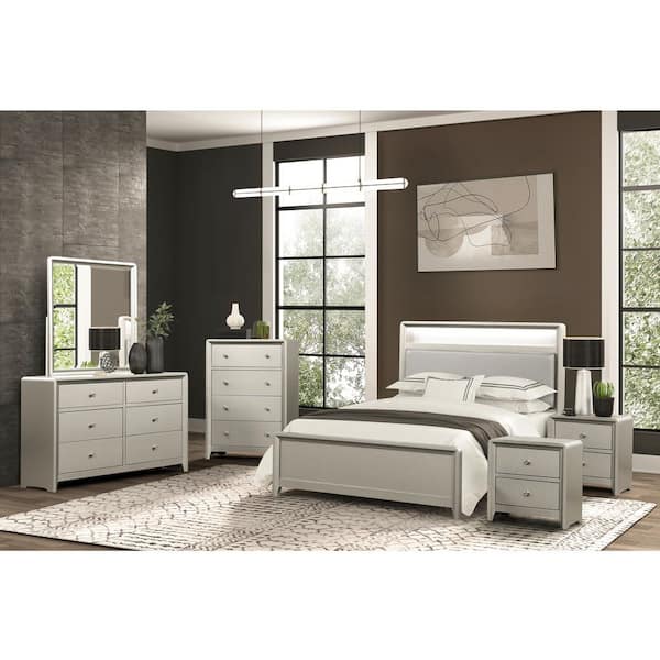 champagne dresser and nightstand New Classic Monique Dresser