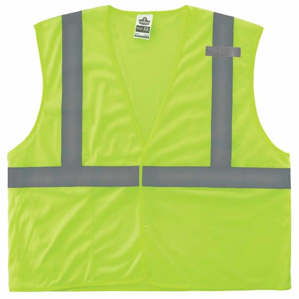 Ergodyne GLoWEAR Class 2 Small/Medium Lime Hi-Vis Type R Economy Mesh Vest