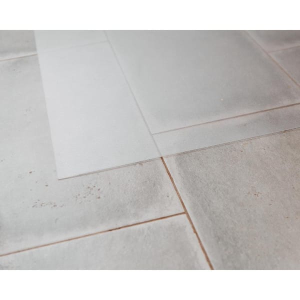 G-Floor Ceramic Textured Clear 7.5 ft. x 17 ft. 50 mil Vinyl