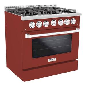 red gas range cookers