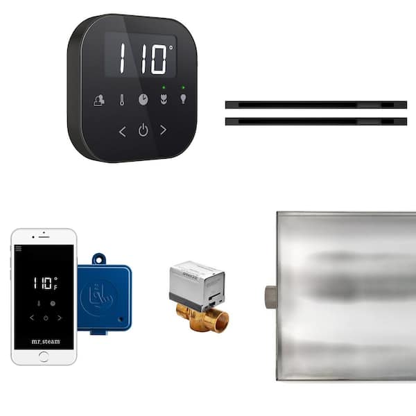 Mr. Steam AirButler Max Linear Steam Generator Control Kit/Package in Matte Black