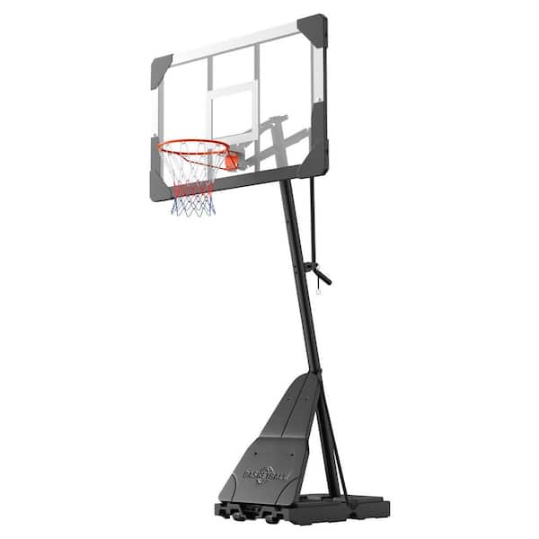 Portable Basketball Stand, 8.04 to 10 ft. Height Adjustment Basketball Hoop & Goal, Basketballs Hoop Outdoor