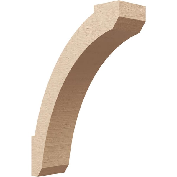 Ekena Millwork 5 in. x 22 in. x 16 in. Lafayette Rough Cedar Woodgrain Timberthane Polyurethane Knee Brace, Primed