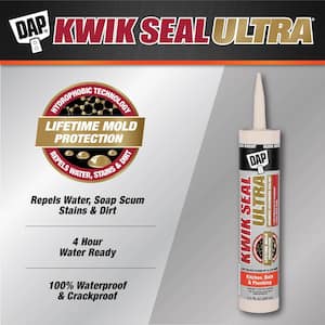 Kwik Seal Ultra 10.1 oz. Biscuit Advanced Siliconized Kitchen and Bath Caulk (2-Pack)