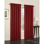 White Solid Grommet Room Darkening Curtain - 48 in. W x 95 in. L 42552 ...