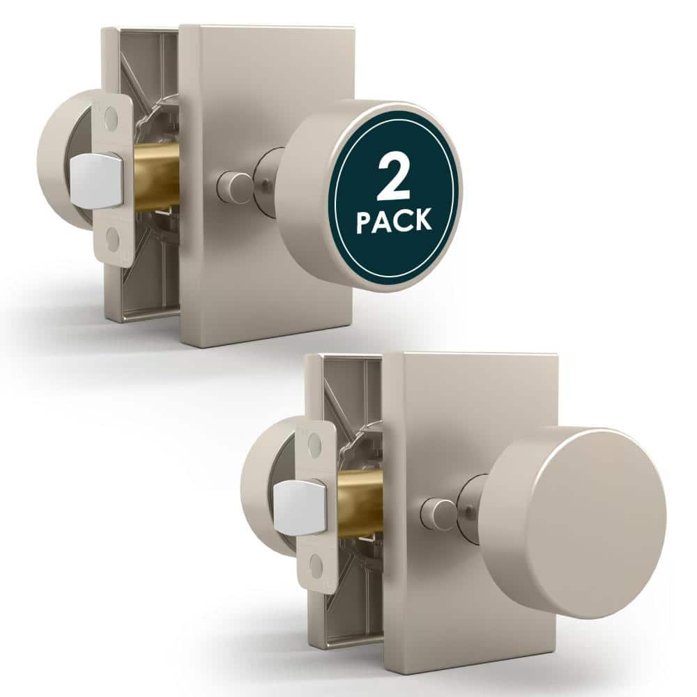 Laura Privacy Door Handles - 2 Pack  Door Handles with Privacy Lock - Satin Nickel price history on PriceWatchPro