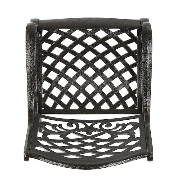 noble house sarasota bronze aluminum outdoor dining chair