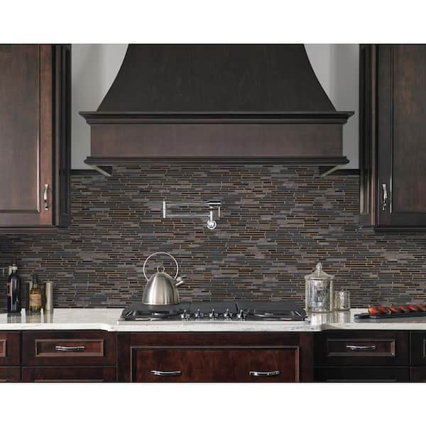Titan Interlocking 12 in. x 12 in. Mixed Porcelain Mosaic Floor and Wall Tile (9.8 sq. ft./Case)