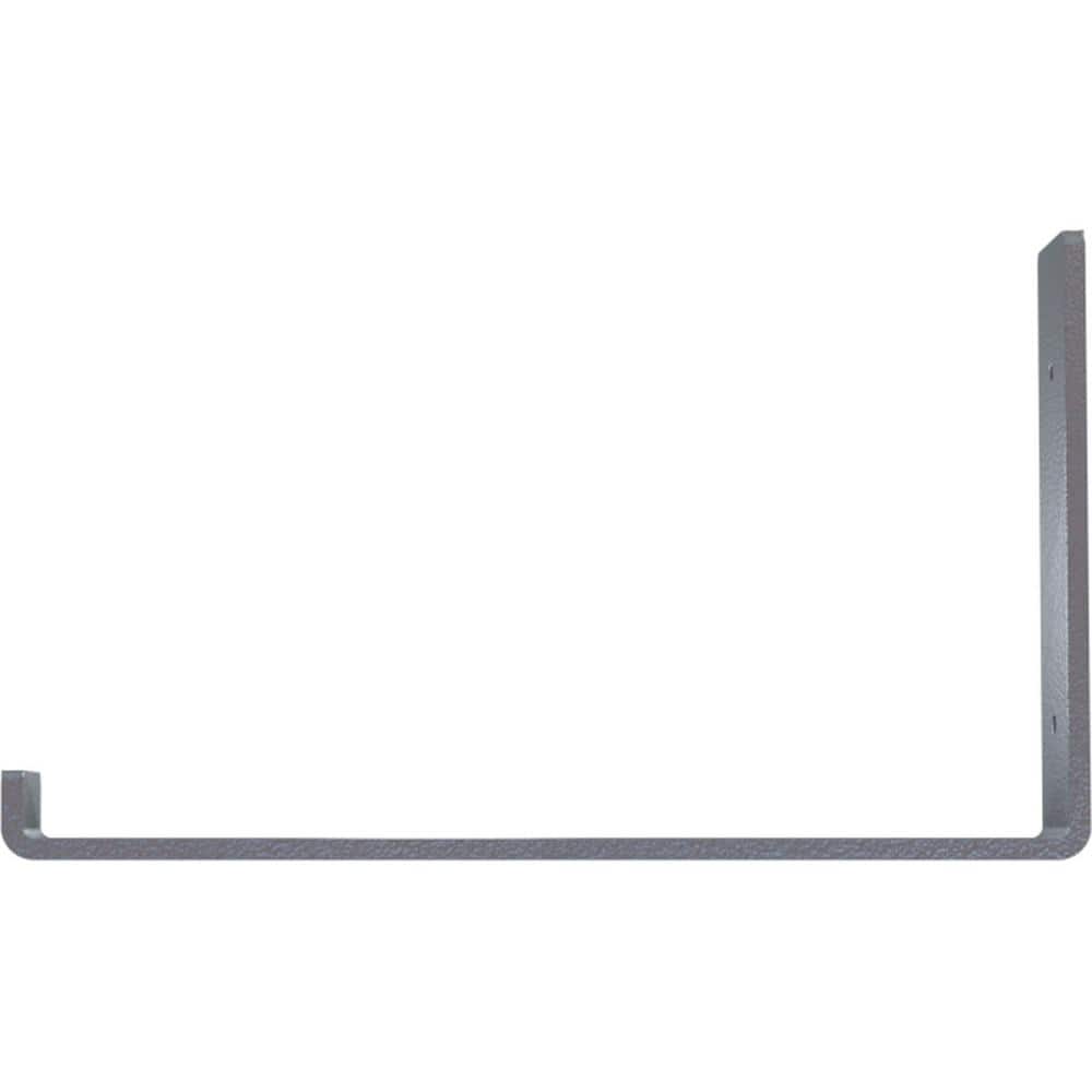 Hammered Light Blue Steel 12" Hanging Shelf Bracket