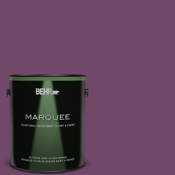 BEHR MARQUEE 1 gal. #S-G-680 Raspberry Mousse Semi-Gloss Enamel Exterior Paint & Primer