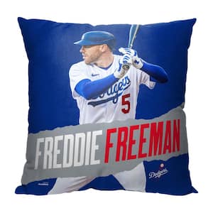 MLB Dodgers 23 Freddie Freeman Printed Polyester Throw Pillow 18 X 18