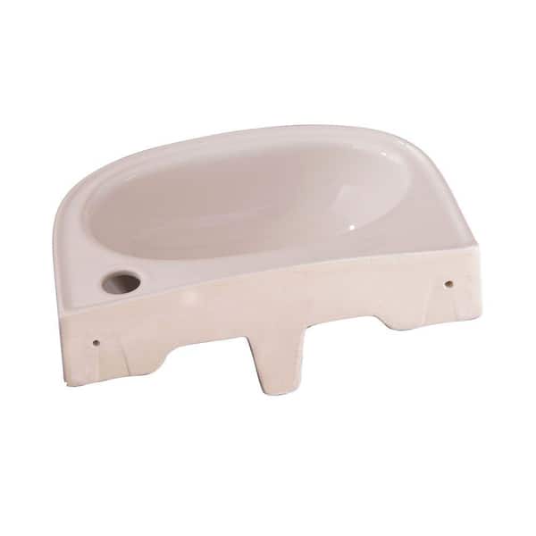 Tina Wall-Mounted Bathroom Sink in White