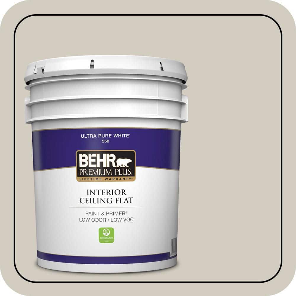 5 gal. #N320-2 Toasty Gray Ceiling Flat Interior Paint & Primer price history on PriceWatchPro