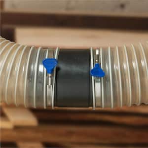 5 in. x 4 in. Threaded Quick Coupler for Dust Collection Systems