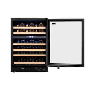 Dual Zone 24 in. Built-in 51-Bottle Wine Cooler in Stainless Steel