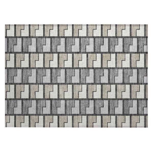 Chantille Machine Washable Indoor/Outdoor Abstract ACN2417 Ivory 2 ft. x 3 ft. Accent Rug