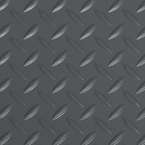 Diamond Tread 10 ft. x 24 ft. Slate Grey Commercial Grade Vinyl Garage Flooring Cover and Protector