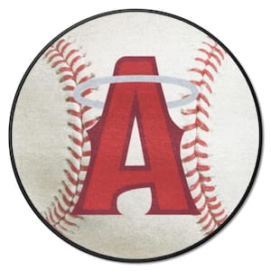 Los Angeles Angels Baseball Rug - 27in. Diameter