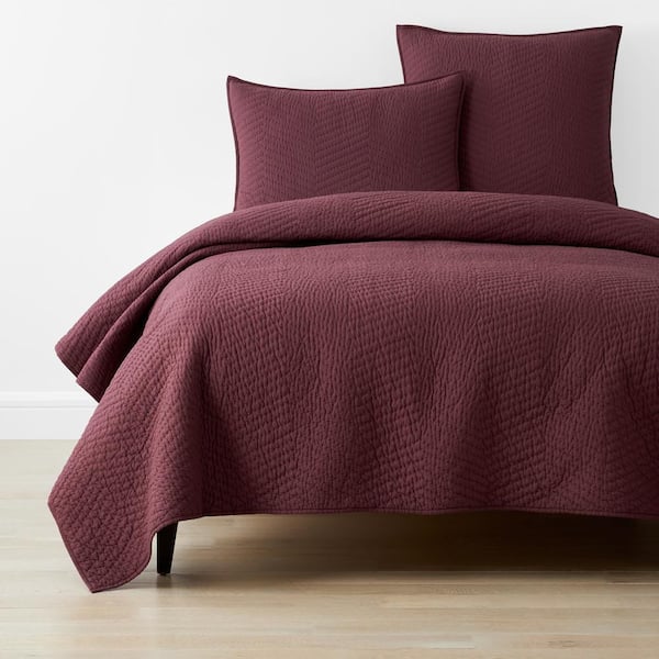 Company Plum Twin Cotton Quilt