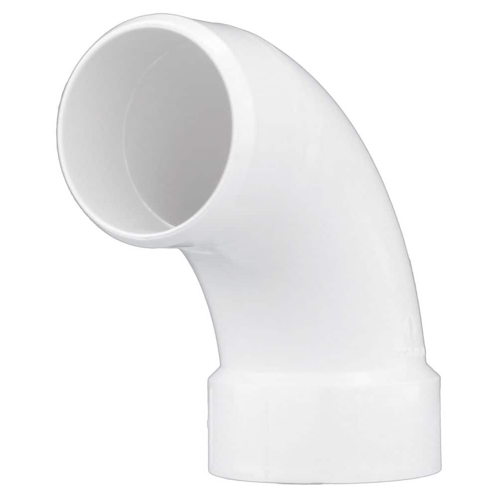 Charlotte Pipe 1 1/2 in. DWV PVC 90degree Long Turn Elbow Fitting