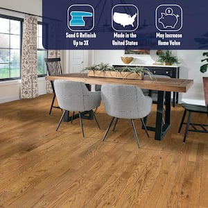Plano Field and Woodlands Red Oak 3/4 in. T x 3-1/4 in. W Smooth Solid Hardwood Flooring [22 sq. ft./carton]