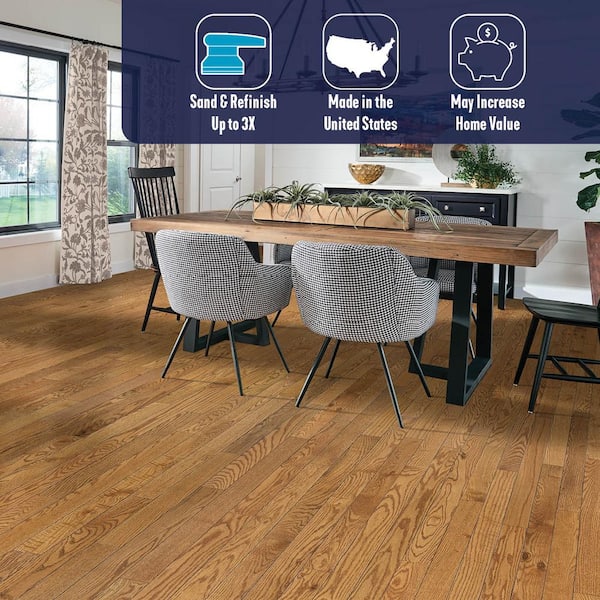 Plano Field and Woodlands Red Oak 3/4 in. T x 3-1/4 in. W Smooth Solid Hardwood Flooring (22 sq.ft./ctn)