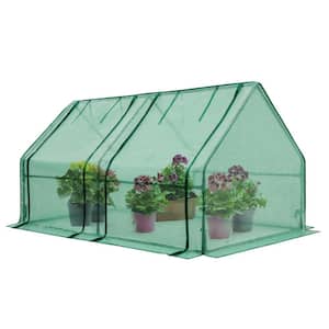 71 in. W x 36 in. D x 36 in. H Mini Garden Portable Greenhouse with Zipper Doors