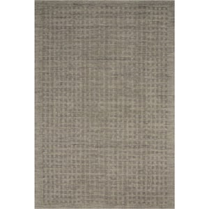 Perris Charcoal 5 ft. x 8 ft. Solid Contemporary Area Rug