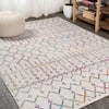 JONATHAN Y Moroccan HYPE Boho Vintage Diamond Ivory/Multi 8 ft. x 10 ft ...