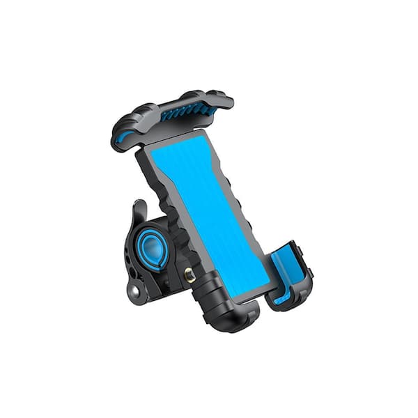 BIBIVIS Black Bike Phone Holder Motorcycle Mount Handlebar Cell Phone Clamp Scooter Phone Clip for 4.7 in. to 6.8 in. Smartphone