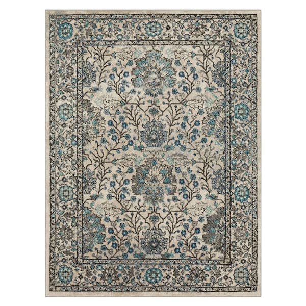 Bonilla Blue 3 ft. 3 in. x 5 ft. Area Rug