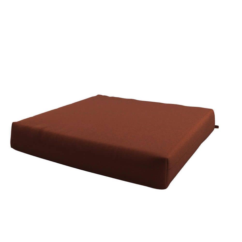 Seat Pad Cushion Set of 2 with Sunbrella Fabric and Memory Foam Core, 18 x 18 in. Terracotta price history on PriceWatchPro