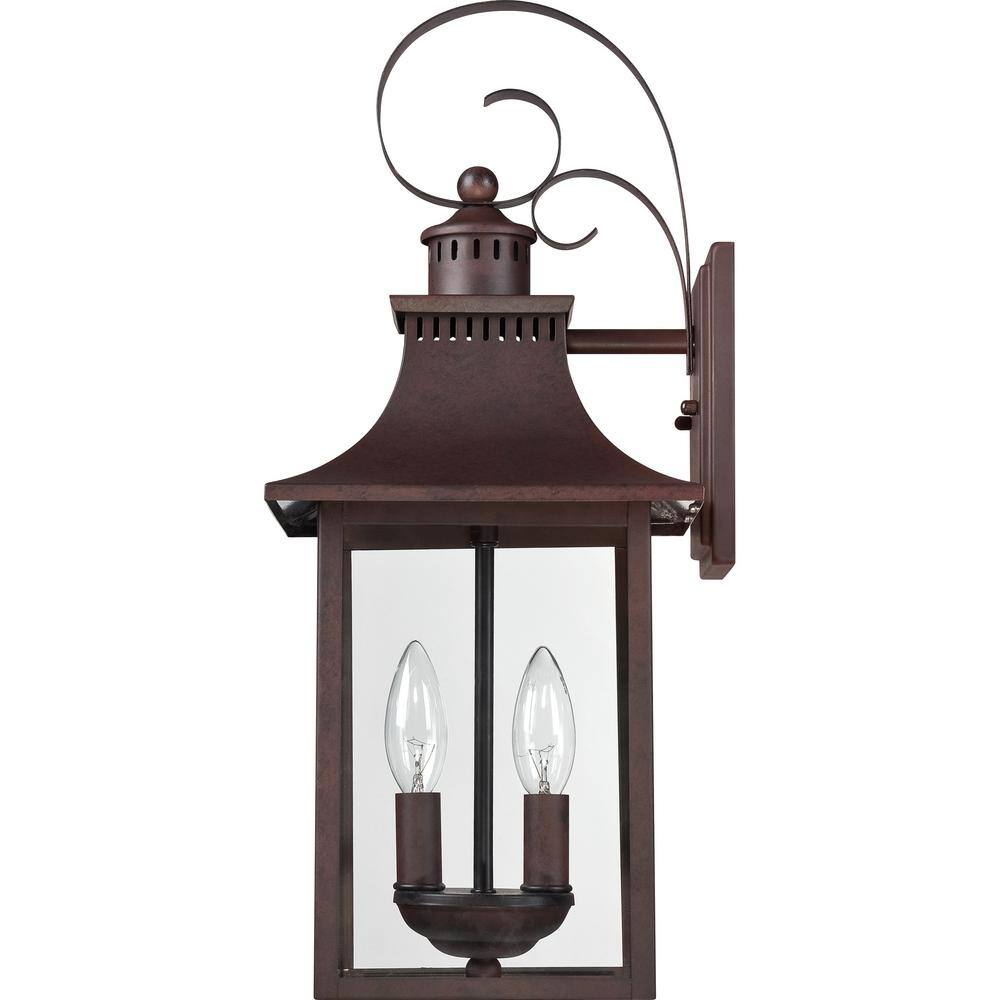 Chancellor Copper Bronze 19" Outdoor Wall Lantern with Clear Glass