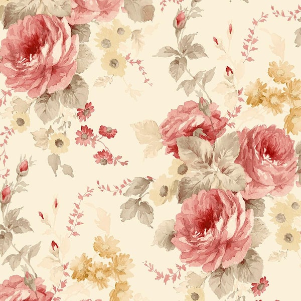Norwall La Rosa Vinyl Roll Wallpaper (Covers 56 sq. ft.)