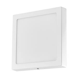 8.74 in. x 8.74 in. 18-Watt 1440 Lumens Integrated LED Square Surface Mounted Panel Light, Cool White 6000-6500K