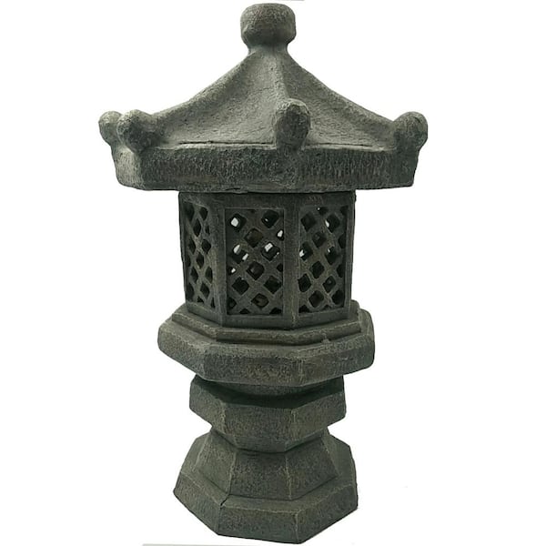 Solar 17 in. Octagon Pagoda in Tan SDS-1G1M-TA-OCPA - The Home Depot