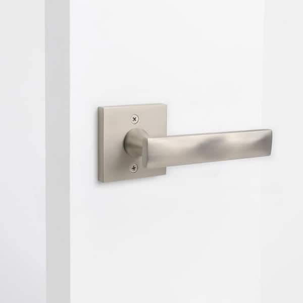 Essex Satin Nickel Double Dummy Modern Door Lever