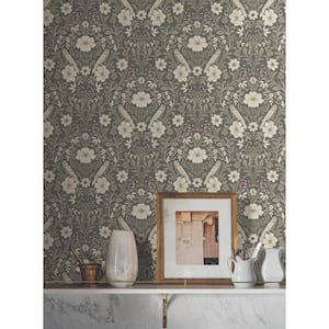 Colette Charcoal Wallpaper