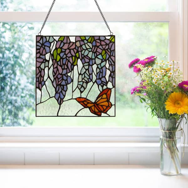 Bright Bold Flower Garden Stained Glass