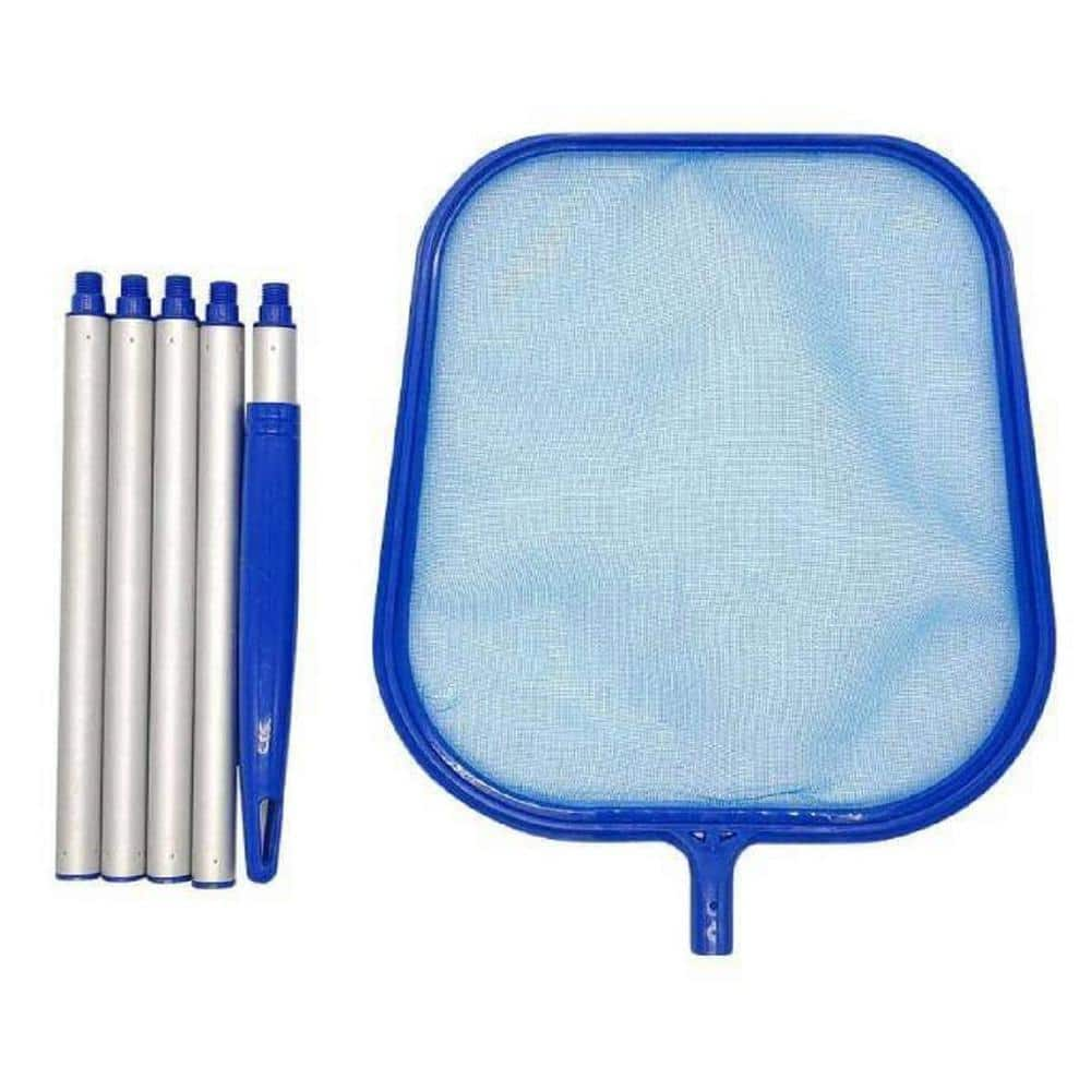 5 Ft. Blue Swimming Pool Skimmer Net Type Of Thread Pool Maintenance 