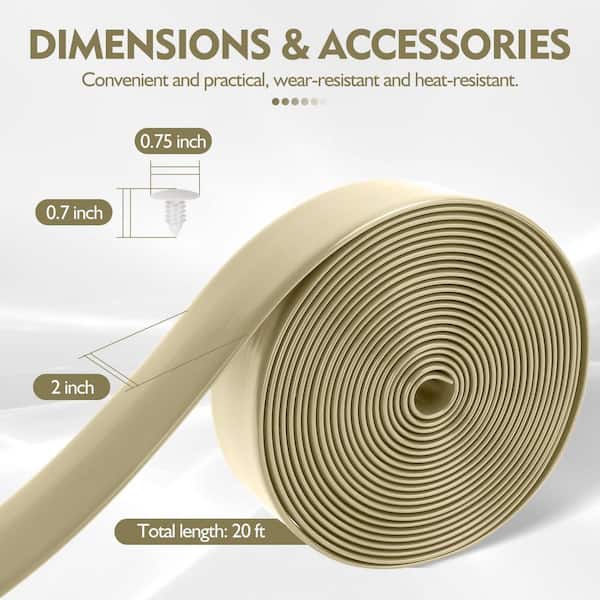 Angel Sar 20 ft. L x 2 in. W Vinyl Replacement Straps with 20