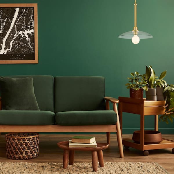 Designers Fountain - Litto 60-Watt 1-Light Brushed Gold Modern Pendant Light with Clear Glass Shield and No Bulbs Included