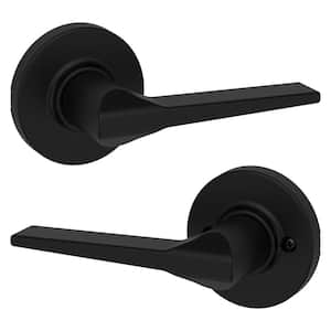 Kwikset Henley Matte Black Hall/Closet Door Handle 92001-625 - The