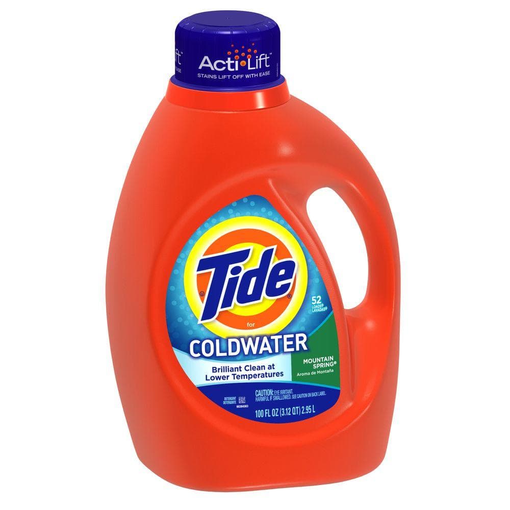 Tide 100 oz. Coldwater Mountain Spring Scent Liquid Laundry Detergent