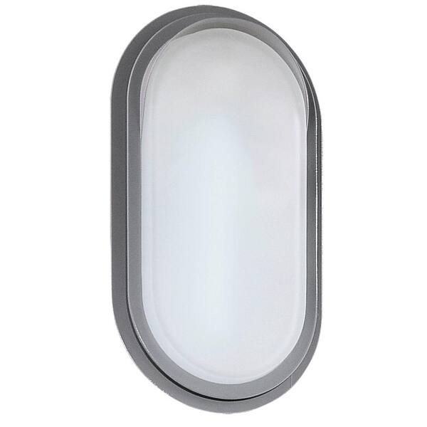 EGLO Adria Flush Mount 1-Light Outdoor Silver Wall Light-DISCONTINUED