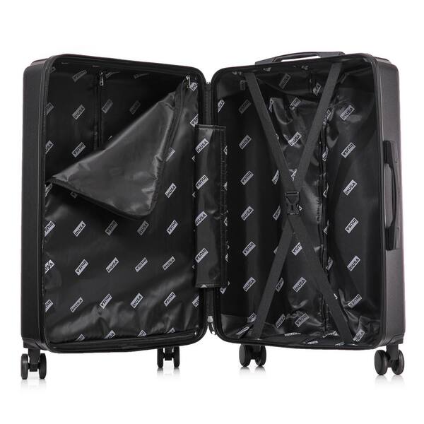 InUSA Drip lightweight hard side spinner luggage 28 in. Black