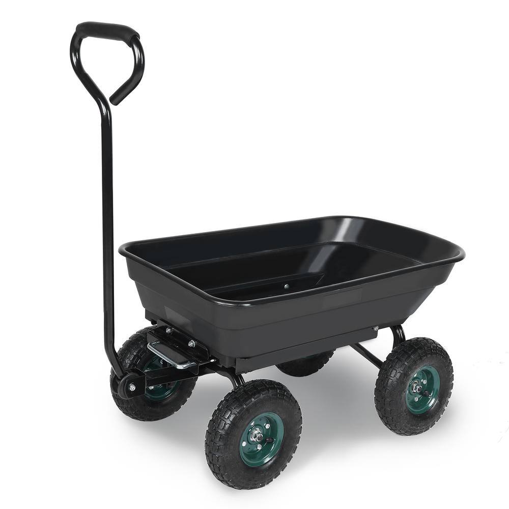 Tidoin 2 cu. ft. Plastic Poly Yard Dump Garden Cart DHS-YDW1-190 - The ...